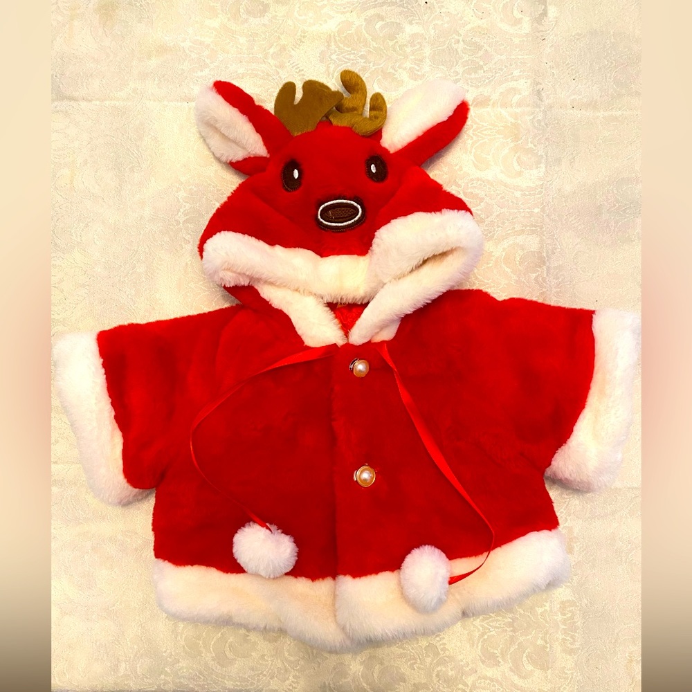 Baby girl Christmas reindeer coat!!